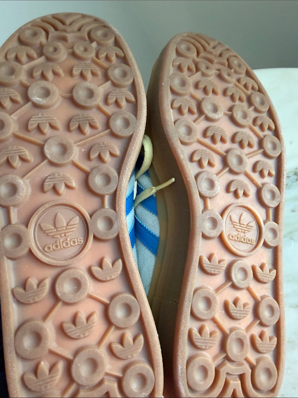 adidas Gazelle Bold Platform Almost Blue and Yellow - Picture 9 of 9